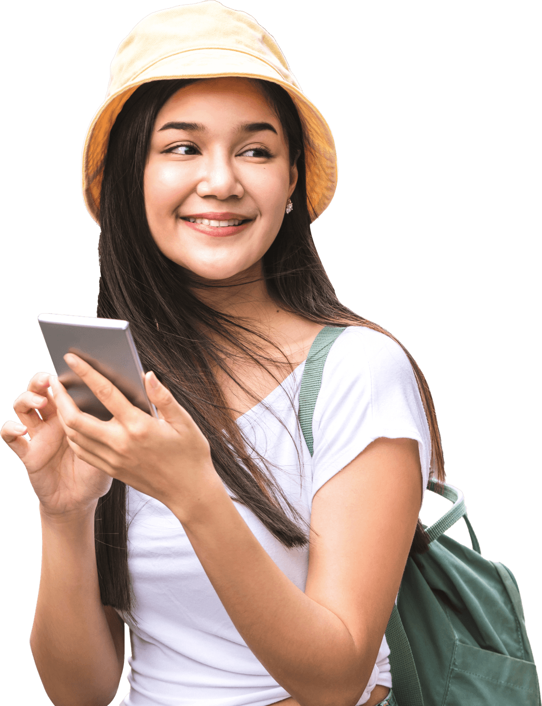 Asian woman traveller